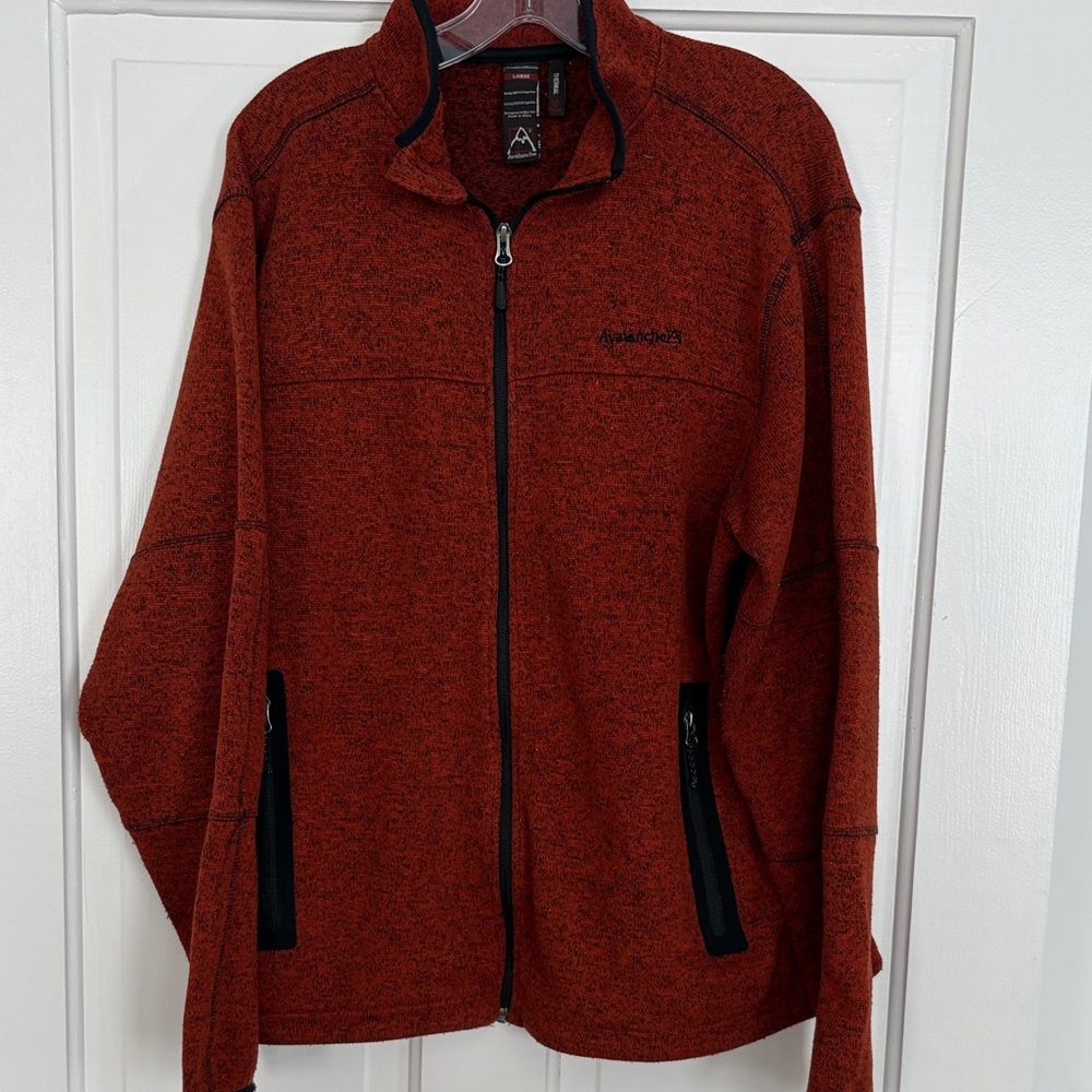 Avalanche Brick Red Zip-Up Jacket‎